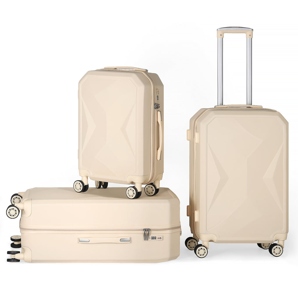 20/24/28in Luggage Set 3pcs Luggage with Wheels Lightweight Travel Suitcase TSA