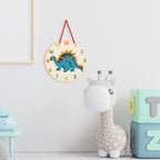 Kids DIY Hand Painted Wood Wall Clock, Creative Craft Kit with Paint Set for Children