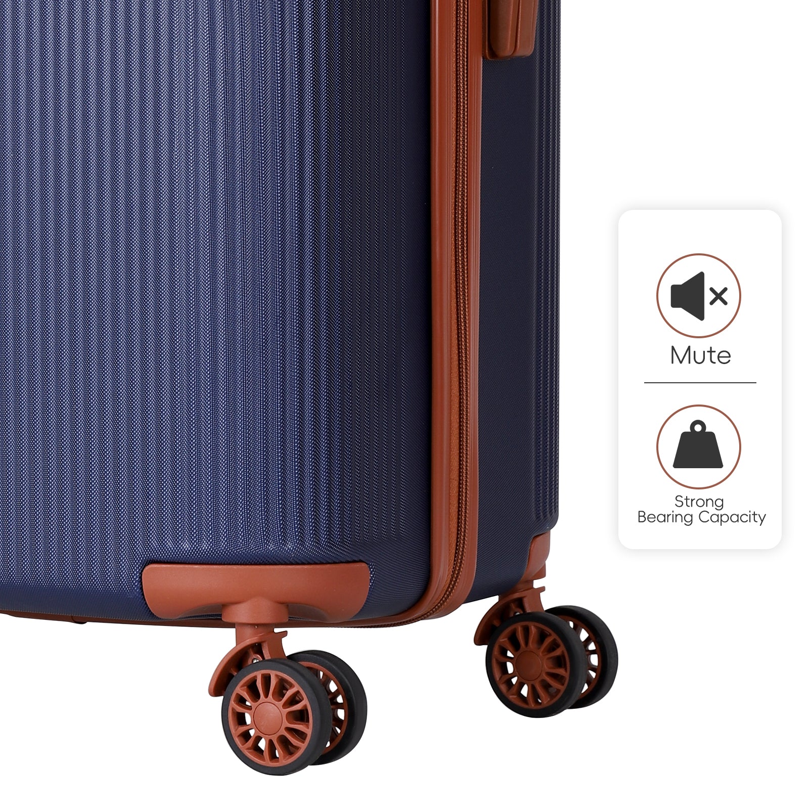 3pcs Hard Shell Luggage Suitcase Set, Carry On Trolley Case With TSA Lock