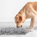 Gray Snuffle Mat for Dogs, 17.5" x 11.8", Interactive Feeding Foraging Game Toy, 1 Pack, Machine Washable Slow Feeder Mat Relieves Stress & Stimulates Natural Foraging Instincts