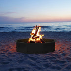 34-Inch Octagon Metal Fire Pit Ring for Backyard Bonfire