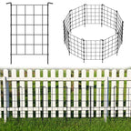 28 pieces garden fence, rust proof metal fence, farmland fence, small animal barrier, animal fence, used for garden decoration, park small animal barrier protection, vegetation protection