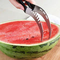 Stainless Steel Watermelon Slicer & Cutter Tool, Large Fruit Slicer with Ergonomic Handle for Family Camping & Kitchen Gadgets