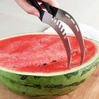 Stainless Steel Watermelon Slicer & Cutter Tool, Large Fruit Slicer with Ergonomic Handle for Family Camping & Kitchen Gadgets