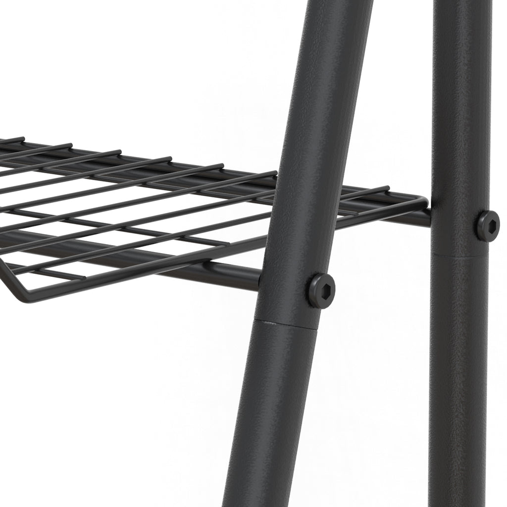 4-Tier Metal Ladder Plant Stand - Decorative Indoor/Outdoor Flower Holder & Display Shelf for Succulents