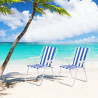 Portable Outdoor Folding Chair, Beach Chair, with Metal Frame and Woven PE Material, Very Suitable for Camping, Beaches, Parks and Long-distance Travels