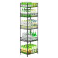 3 Tier Water Bottle Holder Rack, Soda Drink Organizer Vertical Metal Food Storage Shelf for Kitchen Countertop Pantry, Can Storage Organizer for Pantry