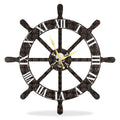 23 Inch Oversized Silent Wall Clock, Battery Powered Large Retro Wood Decorative Timepiece with Golden Hands, Non-Ticking Modern Clock for Living Room, Kitchen, and Bedroom Decor