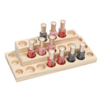 Two-layer Essential Oil Storage Rack, Essential Oil and Nail Polish Display Rack, Compatible with 5/10/15/20ml Bottles, Wooden Essential Oil Rack, Essential Oil Storage Rack, Brown