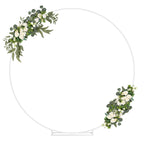 6.6ft Wreath Stand, Photographic Background Stand, Metal Circle Balloon Arch Kit, Suitable for Wedding, Party Background Decoration, Birthday Anniversary, Bridal Decoration, Gold, White