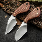 2-Piece Set Durable Stainless Steel Full Tang Camping Knives with Protective Sheaths for Outdoor Activities