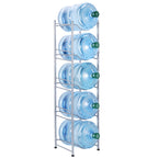 5-Tier Vertical Water Organizer | Heavy-Duty Detachable 5-Gallon Jug Storage Rack