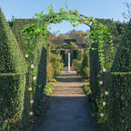 7FT Classic Round Garden Arch Trellis - Steel Frame Arbor for Vines - Decorative Pergola for Patio, Lawn & Backyard