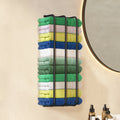 Vertical Towel Rack | Wall-Mounted Metal Organizer for Rolled Bath Towels & Linens