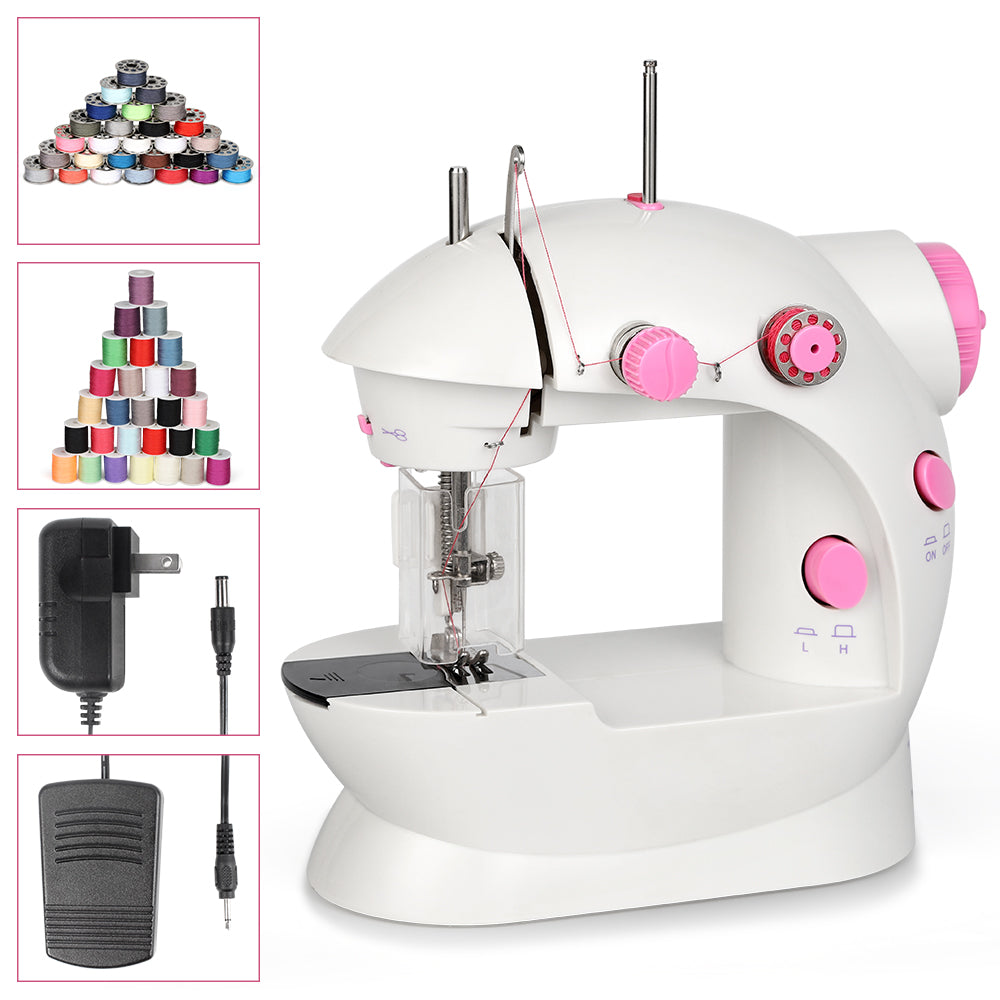 Mini Portable Electric Sewing Machine - Dual-Speed Lightweight Handheld Sewing Tool - Beginner-Friendly Kit