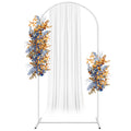 6FT Metal Square Wedding Arch Backdrop Stand Balloon Arched Frame for Ceremony Birthday Party Graduation Anniversary Background Decoration