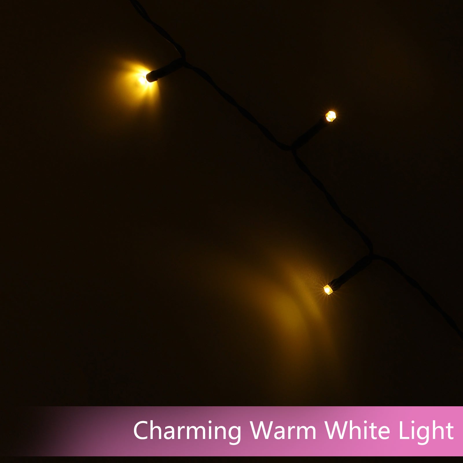 6.6FT Christmas Tree Lights with 400 LED Warm White - 16 Lines Waterfall String Lights for Holiday Decor