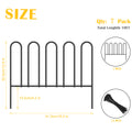 Garden Fence 7 Panels Small Garden Border 10ft(L) Animal Barrier Fence Rustproof Metal Fence Panels No Dig Decorative Garden Fencing for Dogs Little Flower Bed Edging Borders for Yard Patio Outdoor