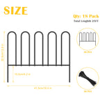 Garden Fence 7 Panels Small Garden Border 10ft(L) Animal Barrier Fence Rustproof Metal Fence Panels No Dig Decorative Garden Fencing for Dogs Little Flower Bed Edging Borders for Yard Patio Outdoor