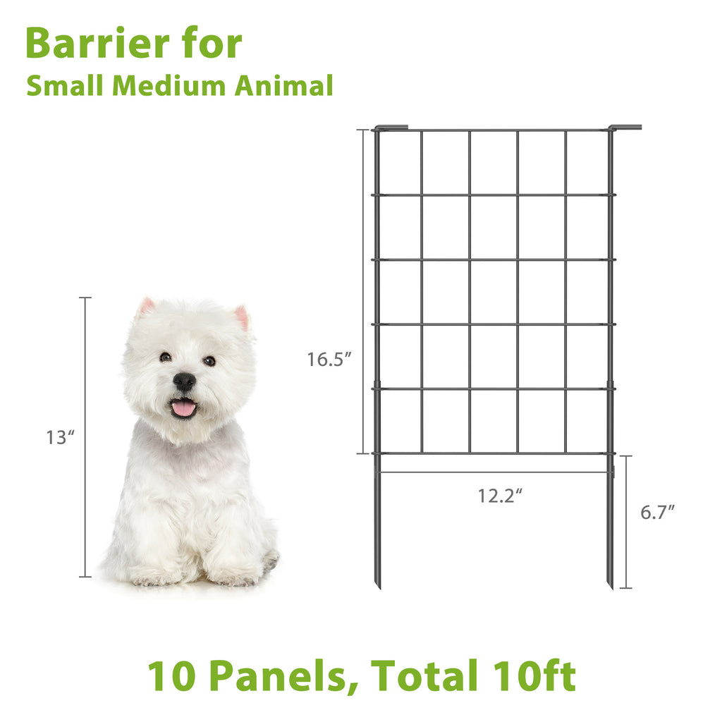 10/20/35 Pack Metal Decorative Garden Fencing, High-Grade Wire Border for Flower Beds & Landscaping