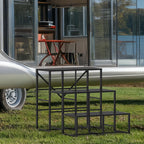3 Steps RV Stairs - Non-Slip Hot Tub Steps & Portable Outdoor Ladder for Pool, Mobile Home, Campers