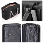 2 Piece Carry On Luggage Set with Bonus Foldable Duffel Bag, 20 Inch Spinner Suitcase with Built-in Hook for Extra Bag, TSA Lock, Telescopic Handle Perfect for Back to School, Business Trip and Weekend Getaway