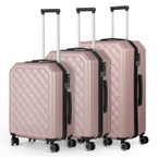 3PCS Travel Trolley Case Hardside Spinner Luggage Bag Set Lightweight 20/24/28 inch