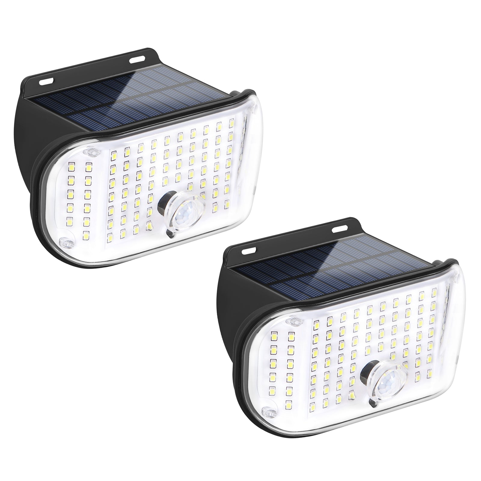 Solar Wall Lights Outdoor 2-Pack, IP65 Waterproof Motion Sensor Security Lights with 4 Lighting Modes