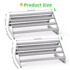 Set of 2 Poultry Roosting Bars for Brooder and Coop, Large Chicken Jungle Gym and Perch Stand for Baby Chicks, Easy to Clean Training Toys for Indoor and Outdoor Use