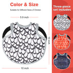 Waterproof Oxford Chicken Saddle Aprons 3 Colors Set, Adjustable Hen Wing Protector Jacket, Reusable Poultry Back Guard to Avoid Feather Damage, for Backyard Chicken Coop Hens Roosters