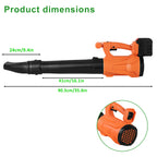 Cordless Leaf Blower, 6-Speed Lightweight Electric Blower with Battery, Handheld Leaf Blower for Clearing Patios, Sidewalks & Lawns