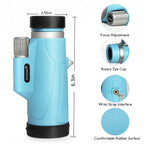 High-Performance 10x42 Monocular - Professional Grade Single-Eye Telescope for Stargazing and Wildlife Observation - Portable Outdoor Optics for Travel and Nature Viewing