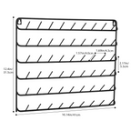 2-Pack 54-Spool Thread Holder Wall Mount - Embroidery Spool Organizer Rack