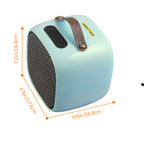 Portable Mini Electric Desk Heater - 1500W Fast Heating PTC Ceramic Space Heater with Overheat & Tip-Over Protection for Office & Home, Mint Green