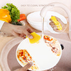 3-Pack Reusable Food-Grade Silicone Kitchen Scrubber - Durable Dish Washing Sponges and Multi-Purpose Cleaning Tools