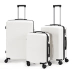 Trolley Case 3-Piece Hardside Lightweight Spinner Luggage Bag Set with TSA Lock