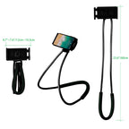 Universal Flexible Neck Phone Holder, 360Â¡Ã£ Viewing Lazy Bracket for Bed, Sofa & Outdoor (Black)