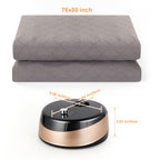 King Size Water Heated Mattress Pad 76x80 inch, Safe Electric Water Heated Mattress Topper with Mechanical Control, Soft & Comfortable Water Circulation Heated Bed Pad