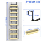 9-Tier Over The Door Pantry Organizer, Extra Large Adjustable Spice Rack Shelves for Kitchen
