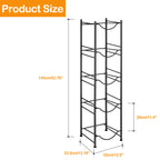 5-Tier Heavy Duty Black Metal Water Jug Storage Rack for 5-Gallon Bottles