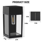 Solar Energy Outdoor Courtyard Lamp, Modern Simple Courtyard Lamp, Outdoor Entrance on Both Sides of The Balcony Wall Lamp