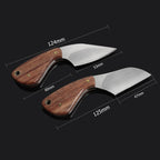 2-Piece Set Durable Stainless Steel Full Tang Camping Knives with Protective Sheaths for Outdoor Activities