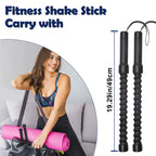 Portable Ropeless Battle Rope - Weighted Fitness Shake Sticks for Home Workouts, High-Intensity Cardio Training
