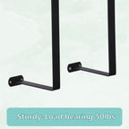 Wall Mounted Bathroom Towel Rack with Wooden Shelf - Metal Holder for Rolled Bath Towels in RVs & Small Spaces