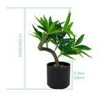 Realistic Artificial Wealth Tree Potted Plant, Faux Money Tree Greenery for Modern Office & Housewarming Gift