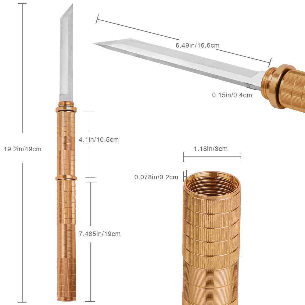 All-in-One Survival Tanto Blade with Fire Starter and Integrated Safety Hammer for Rugged Outdoor Adventures