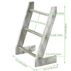 3-Tier Wall Hanging Towel Ladder Farmhouse Whitewashed Mini Hand Towel Rack