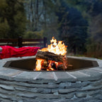 34-Inch Octagon Metal Fire Pit Ring for Backyard Bonfire