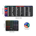 Shortcut Keys Mouse Pad Set, Office Software Quick Reference Extended Desk Mat (Excel/Word/PPT)