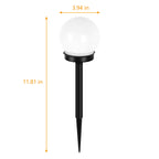 4 Pack Solar Pathway Lights, LED Outdoor Garden Globe Lights, IP65 Waterproof Solar Landscape Lighting for Yard, Patio, Walkway, Lawn, Deck Decor